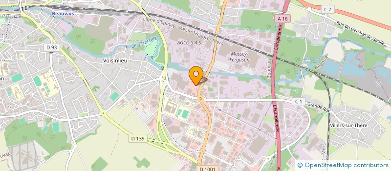 localisation de l'entreprise SCI DE LA CHATAIGNERIE  BEAUVAIS