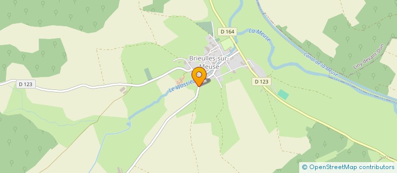 localisation de l'entreprise SCI DE LA CHATELLE à BRIEULLES-SUR-MEUSE