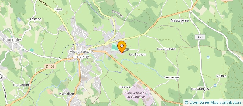 localisation de l'entreprise SCI DE LA CHAUD  MONTFAUCON-EN-VELAY