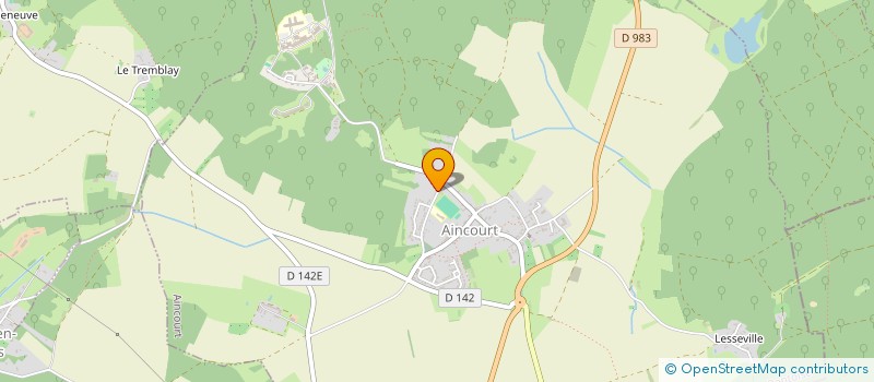 localisation de l'entreprise SCI DE LA CHAUMIERE  AINCOURT