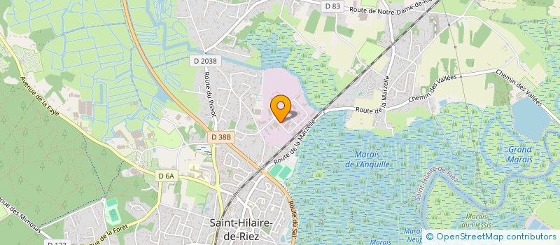 localisation de l'entreprise SCI DE LA CHAUSSEE à SAINT-HILAIRE-DE-RIEZ