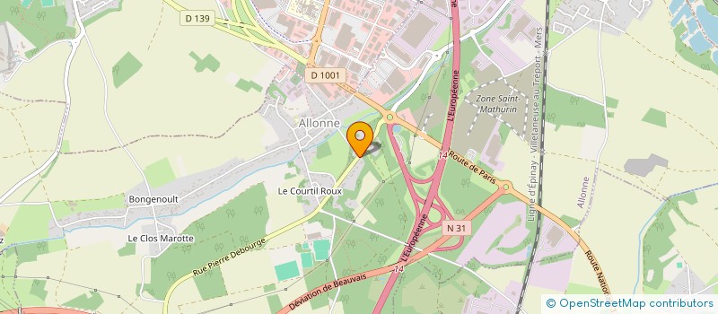 localisation de l'entreprise SCI DE LA CHAUSSEE  ALLONNE