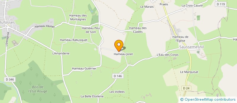 localisation de l'entreprise SCI DE LA CHAUSSEE  SAUSSEMESNIL