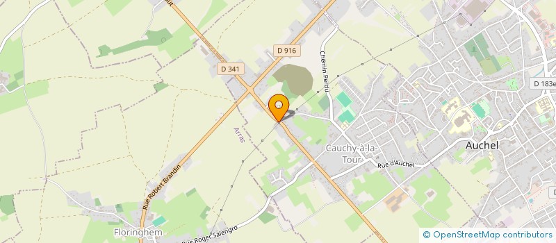 localisation de l'entreprise SCI DE LA CHAUSSEE BRUNEHAUT  CAUCHY-A-LA-TOUR