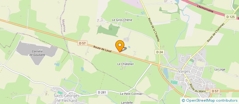 localisation de l'entreprise SCI DE LA CHAUVELIERE  VAIGES