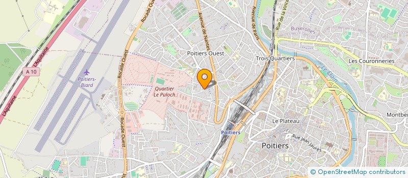 localisation de l'entreprise SCI DE LA CHAUVINERIE à POITIERS