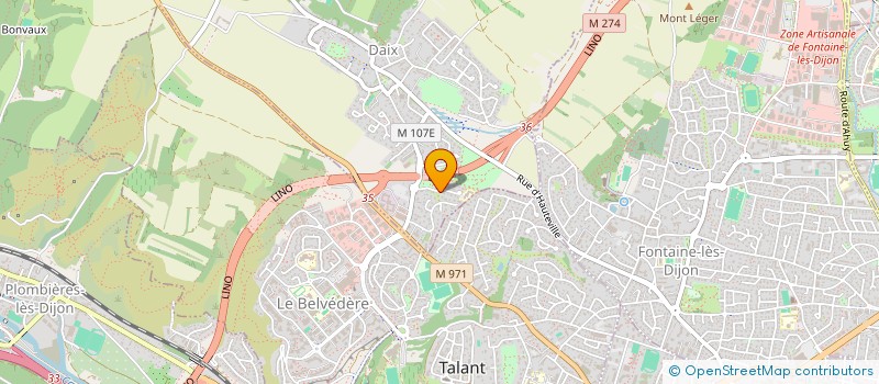 localisation de l'entreprise SCI DE LA CHAUX  DAIX