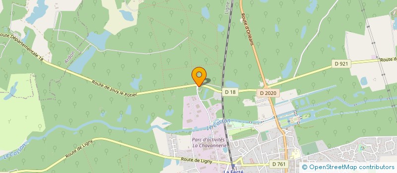 localisation de l'entreprise SCI DE LA CHAVANNERIE à LA FERTE-SAINT-AUBIN