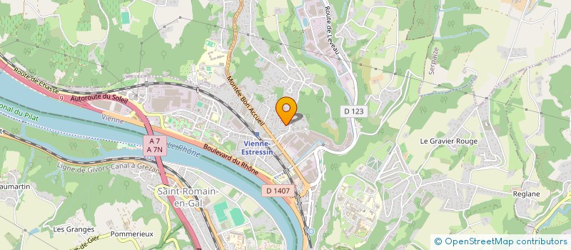 localisation de l'entreprise SCI DE LA CHAZ  VIENNE