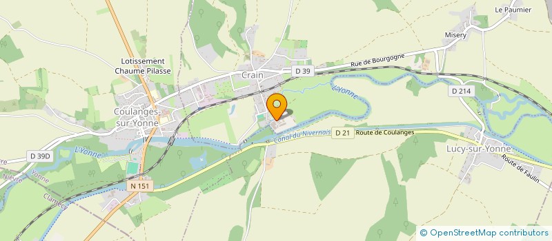 localisation de l'entreprise SCI DE LA CHEMINEE  CRAIN