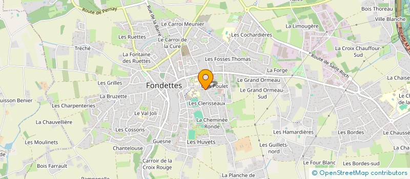 localisation de l'entreprise SCI DE LA CHEMINEE RONDE à FONDETTES