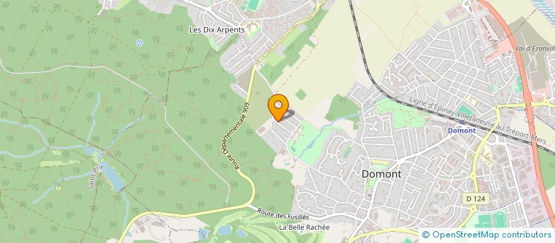 localisation de l'entreprise SCI DE LA CHENAIE  DOMONT