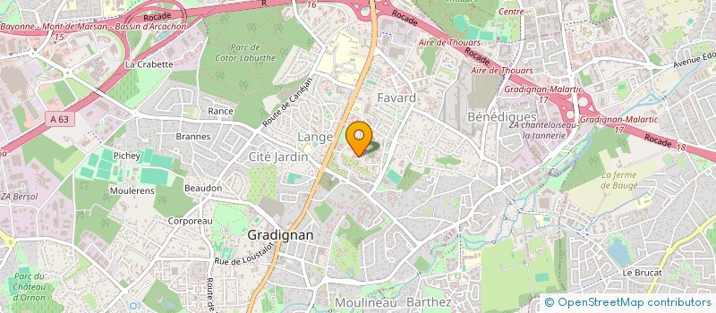 localisation de l'entreprise SCI DE LA CHENAIE  GRADIGNAN