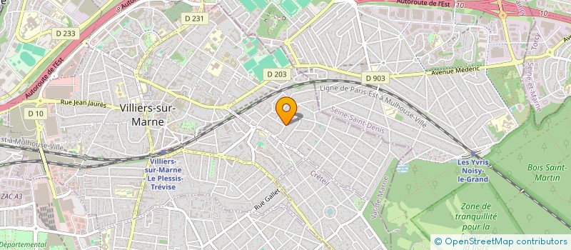 localisation de l'entreprise SCI DE LA CHENAIE  VILLIERS-SUR-MARNE