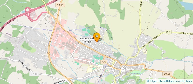 localisation de l'entreprise SCI DE LA CHENAIE  BAZAS