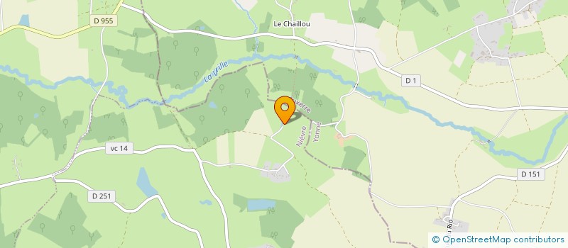 localisation de l'entreprise SCI DE LA CHENAIE à DAMPIERRE-SOUS-BOUHY