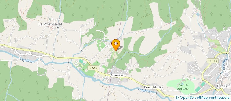 localisation de l'entreprise SCI DE LA CHENAIREE  DIEULEFIT