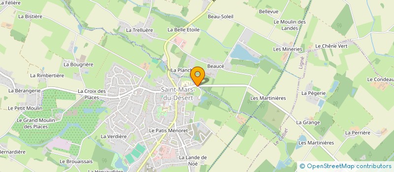 localisation de l'entreprise SCI DE LA CHESNAIE  SAINT-MARS-DU-DESERT