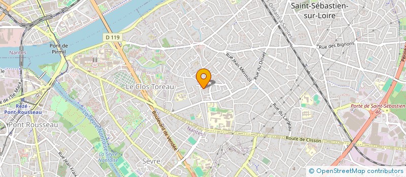 localisation de l'entreprise SCI DE LA CHESNAYE  SAINT-SEBASTIEN-SUR-LOIRE