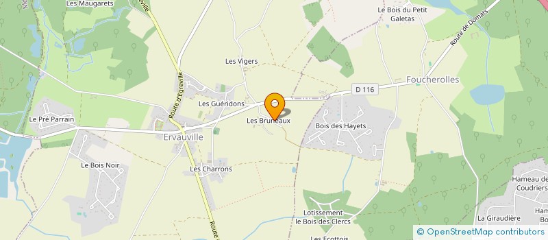localisation de l'entreprise SCI DE LA CHEVALERIE  ERVAUVILLE