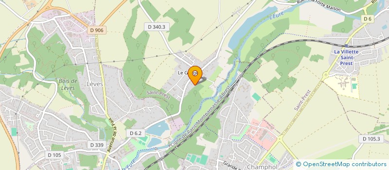 localisation de l'entreprise SCI DE LA CHEVALERIE à SAINT-PREST