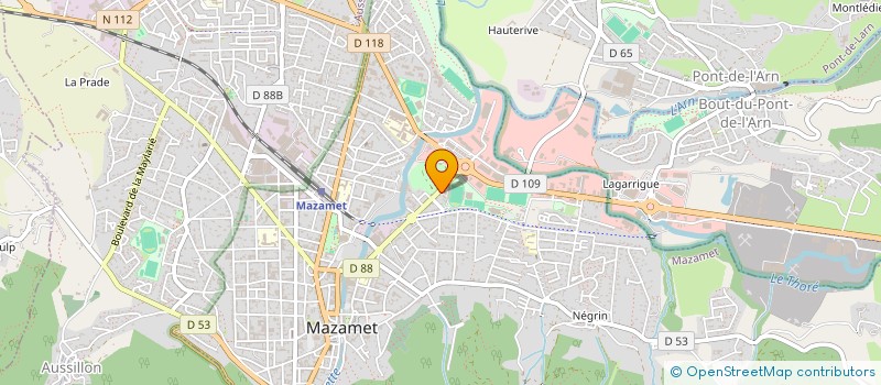 localisation de l'entreprise SCI DE LA CHEVALIERE  MAZAMET