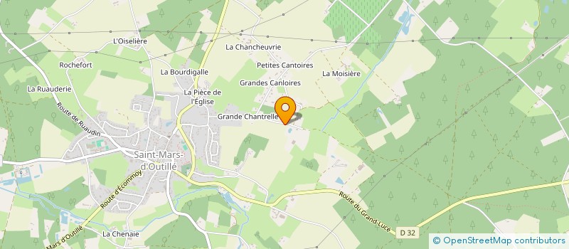 localisation de l'entreprise SCI DE LA CHEVALLERIE  SAINT MARS D'OUTILLE