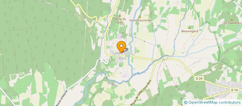 localisation de l'entreprise SCI DE LA CHEVRE D'OR  SALLES-SOUS-BOIS