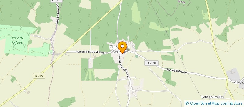 localisation de l'entreprise SCI DE LA CHEVRIERE  CHEVRY-EN-SEREINE