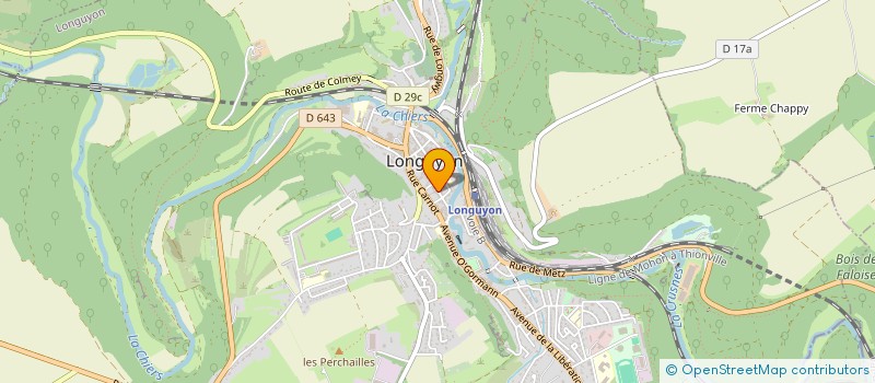 localisation de l'entreprise SCI DE LA CHIERS  LONGUYON