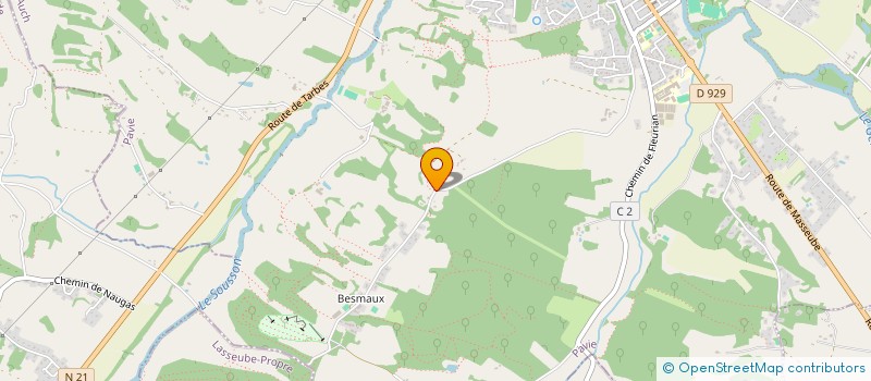 localisation de l'entreprise SCI DE LA CHOUETTE  PAVIE