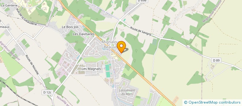 localisation de l'entreprise SCI DE LA CHURLERIE à MIGNALOUX-BEAUVOIR