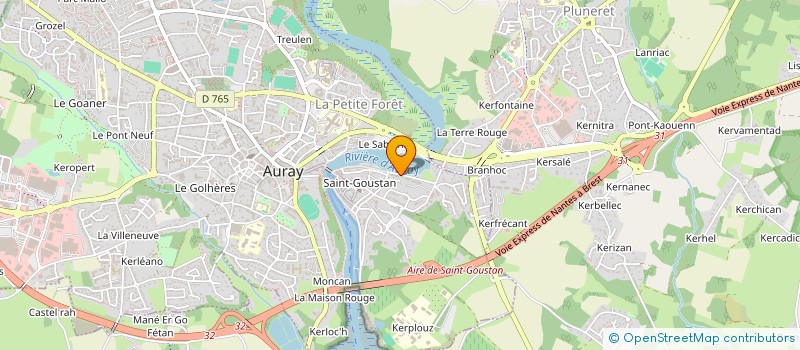 localisation de l'entreprise SCI DE LA CIERGERIE à AURAY