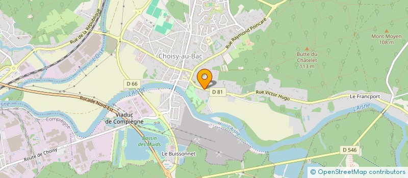 localisation de l'entreprise SCI DE LA CIGOGNE  CHOISY-AU-BAC