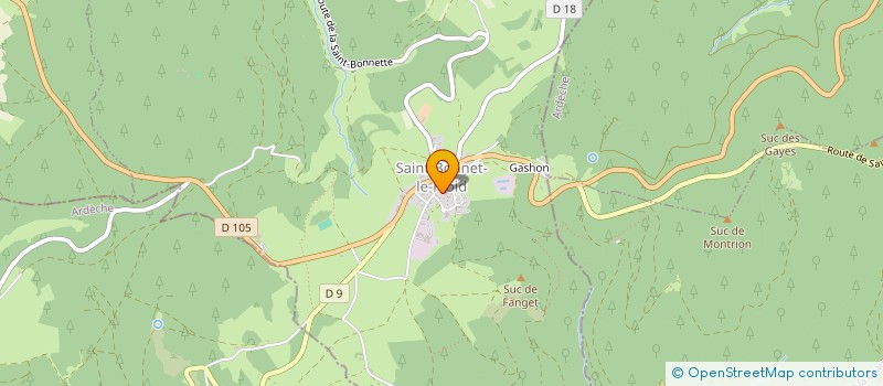 localisation de l'entreprise SCI DE LA CIME DU BOURG  SAINT-BONNET-LE-FROID