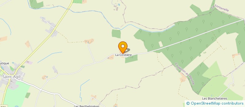 localisation de l'entreprise SCI DE LA CIROTIERE  COUETRON-AU-PERCHE