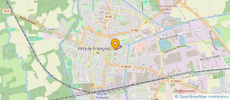 localisation de l'entreprise SCI DE LA CITADELLE à VITRY-LE-FRANCOIS
