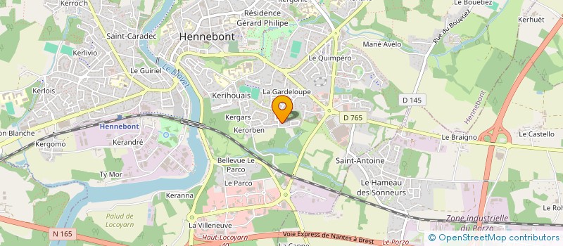 localisation de l'entreprise SCI DE LA CITADELLE  HENNEBONT