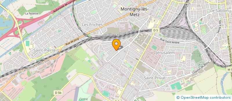 localisation de l'entreprise SCI DE LA CITE à MONTIGNY-LES-METZ