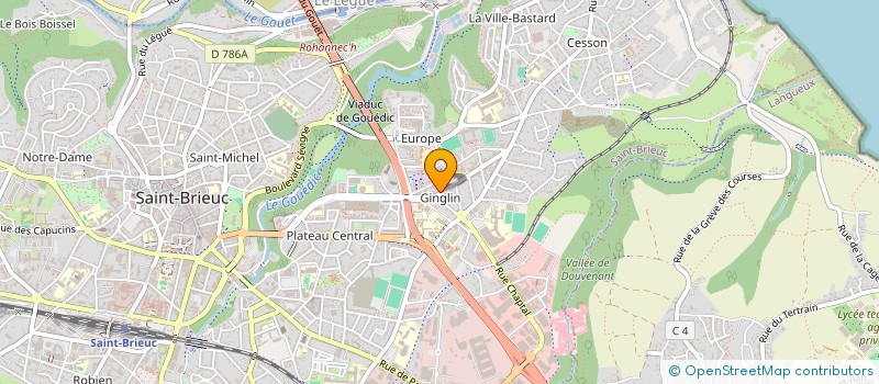 localisation de l'entreprise SCI DE LA CITE à SAINT-BRIEUC