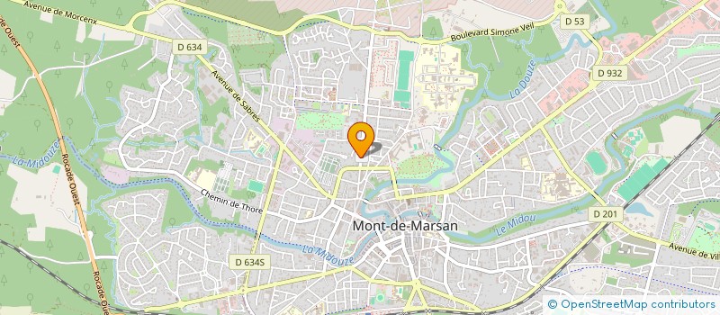 localisation de l'entreprise SCI DE LA CITE à MONT-DE-MARSAN