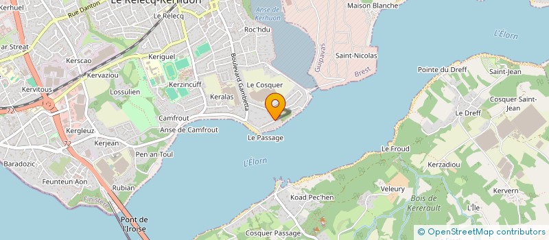 localisation de l'entreprise SCI DE LA CITE  LE RELECQ-KERHUON