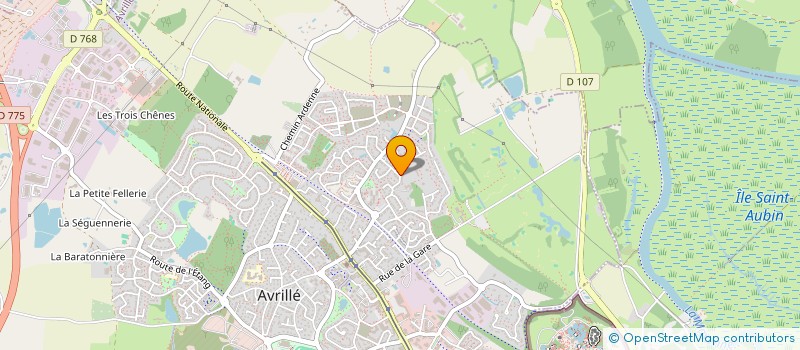 localisation de l'entreprise SCI DE LA CITE à AVRILLE