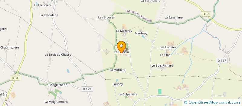 localisation de l'entreprise SCI DE LA CLAIE  LE HORPS