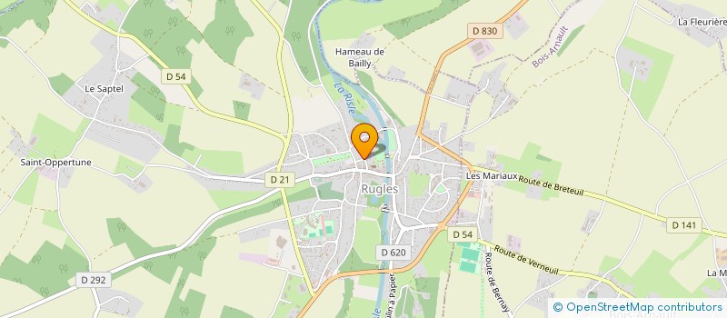 localisation de l'entreprise SCI DE LA CLAIE  RUGLES