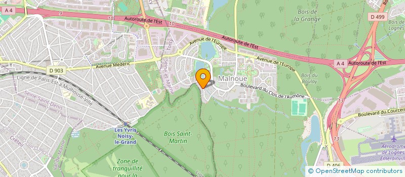 localisation de l'entreprise SCI DE LA CLAIRIERE  EMERAINVILLE