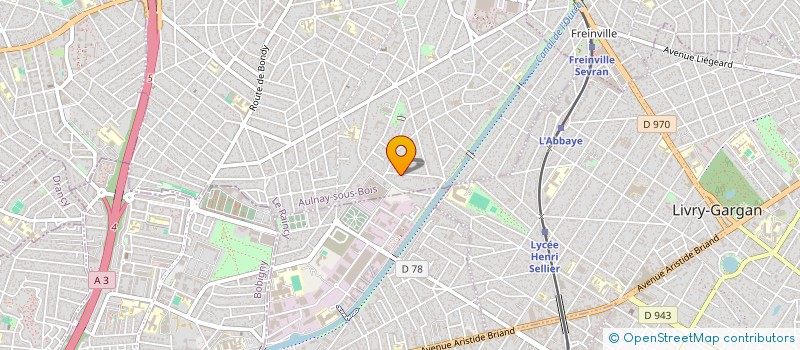 localisation de l'entreprise SCI DE LA CLAIRIERE BEUVRONNE à AULNAY-SOUS-BOIS