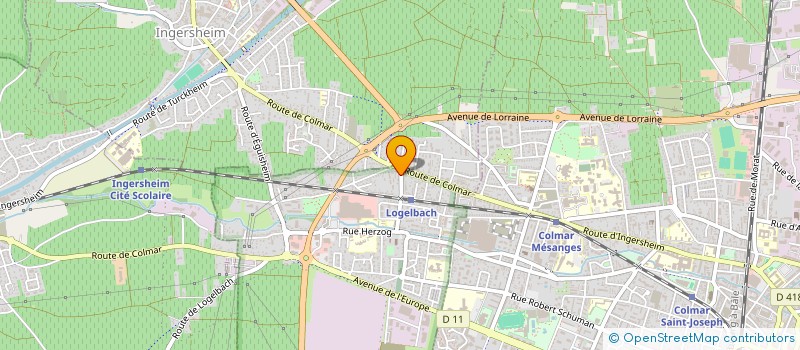 localisation de l'entreprise SCI DE LA CLAPE  WINTZENHEIM