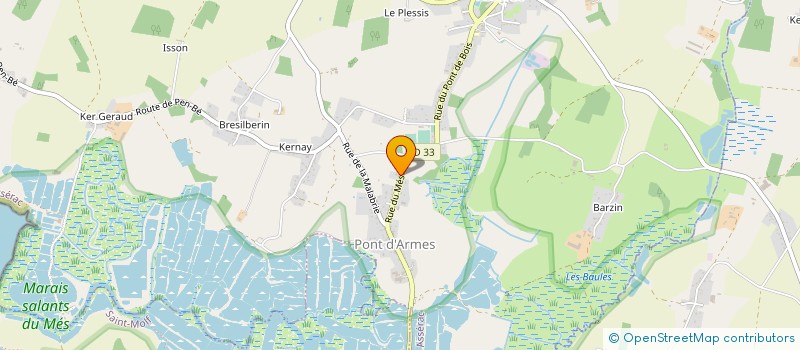 localisation de l'entreprise SCI DE LA CLE DES CHAMPS  ASSERAC