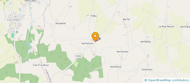 localisation de l'entreprise SCI DE LA CLEF DE FA  CHATELAUDREN-PLOUAGAT